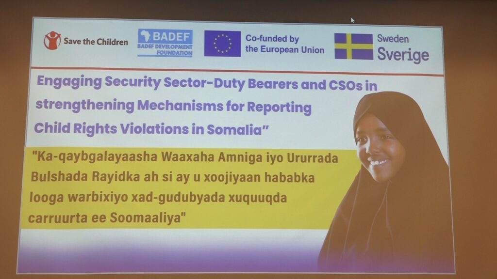 Engaging Security Sector Duty-Bearers and CSOs on Reporting Child Rights Violations — Mogadishu, Somalia